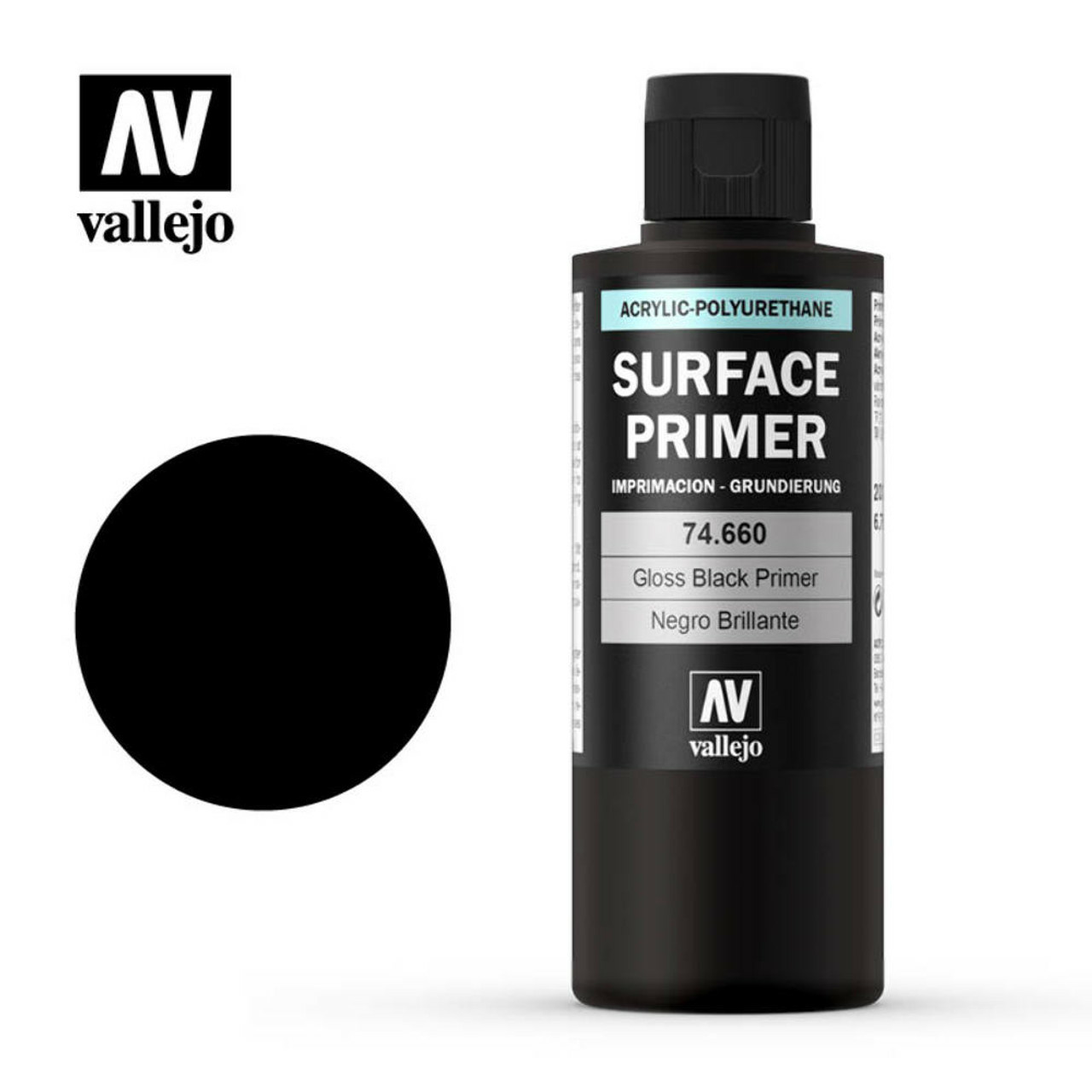 Глянцевый черный грунт Surface Gloss Black Primer, 200 мл - 74660