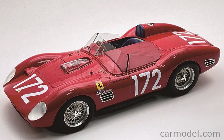 1:18 FERRARI DINO 196S 1984cc V6 Spider №172 7th Targa Florio (1960) Pedro Rodriguez - Ricardo Rodriguez - TM18-362B