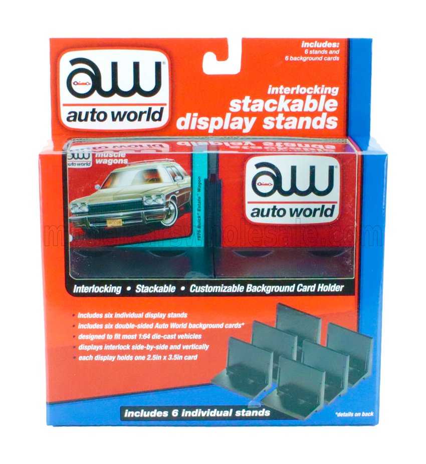 1:64 Набор из 6 подставок для моделей автомобилей в масштабе 1:64 - AWDC017