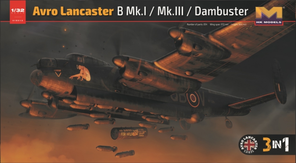 1:32 Сборная модель Lancaster MK Dumbuster - 100000000000