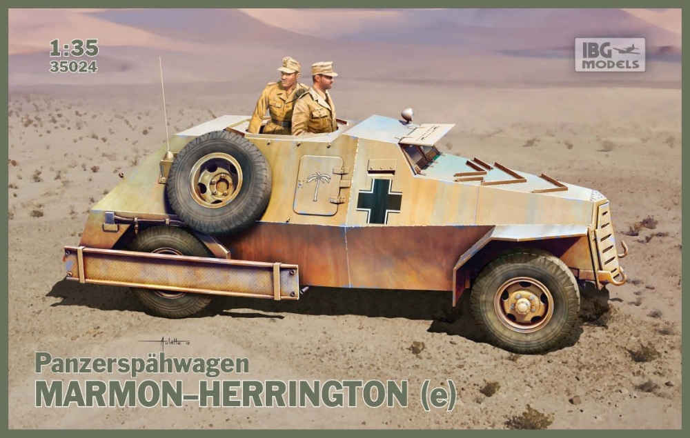 1:35 Сборная модель Немецкий бронеавтомобиль PANZERSPAEHWAGEN MARMON-HERRINGTON (e) - 35024