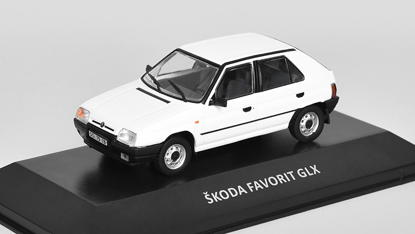 1:43 SKODA Favorit GLX 1993, white - SKOP40