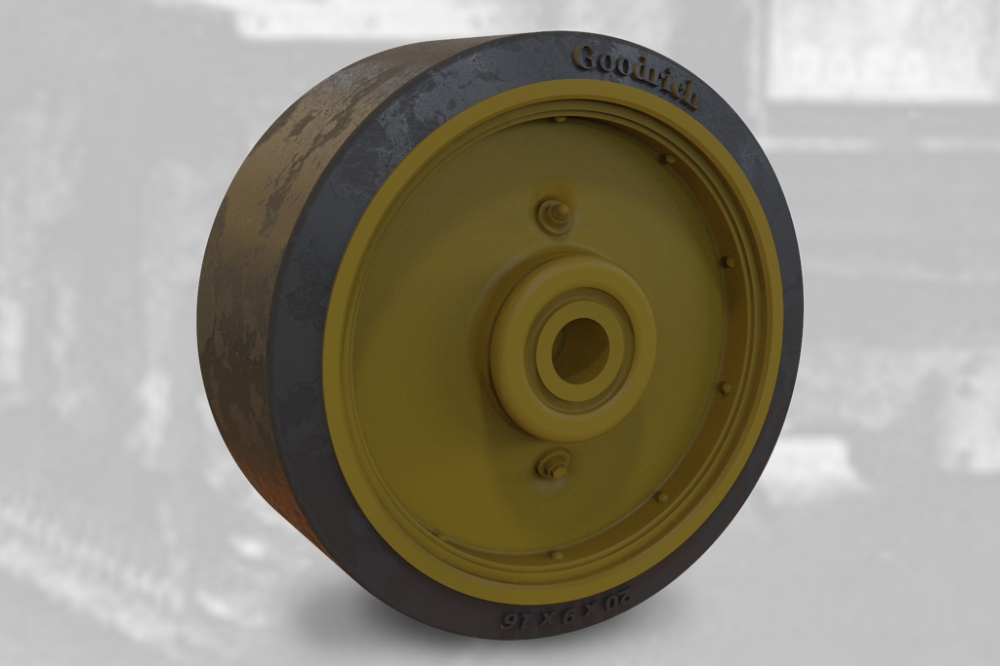 1:35 Набор дополнений катки'SMOOTH CONVEX' для американского танка M4 Sherman - 35028