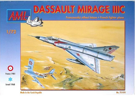 1:72 Сборная модель Mirage IIICJ Shahak (Первый выпуск) - 72010-X1