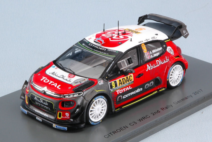 1:43 Citroen C3 WRC Citroën Total Abu Dhabi WRT #7 2nd Rally Germany 2017 A. Mikkelsen - A. Jäger - S5176