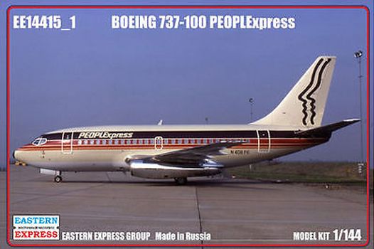 1:144 Сборная модель Авиалайнер Boeing 737-100 (PeopleExpress) - 14415-1
