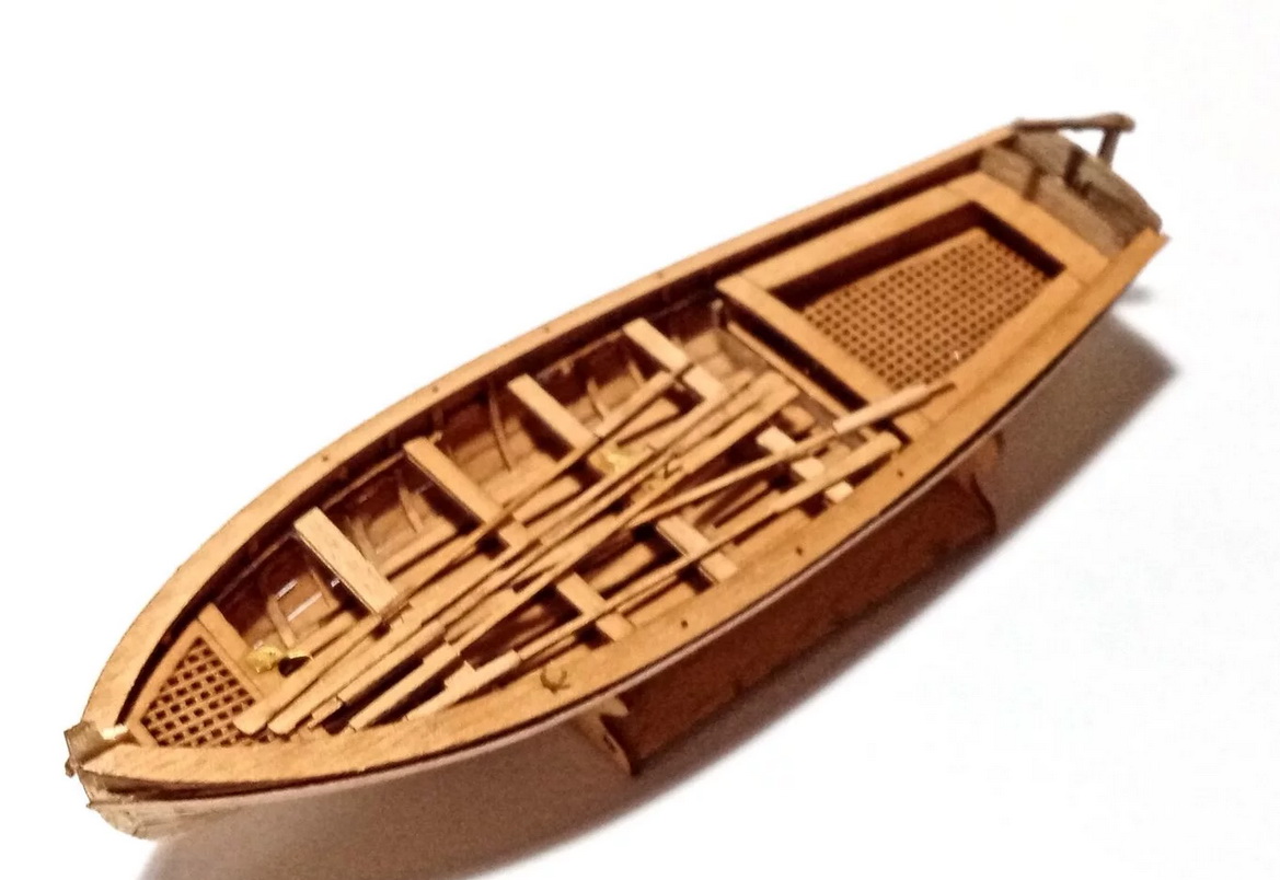 1:72 Сборная модель Ял 8-весельный XIX - E72105
