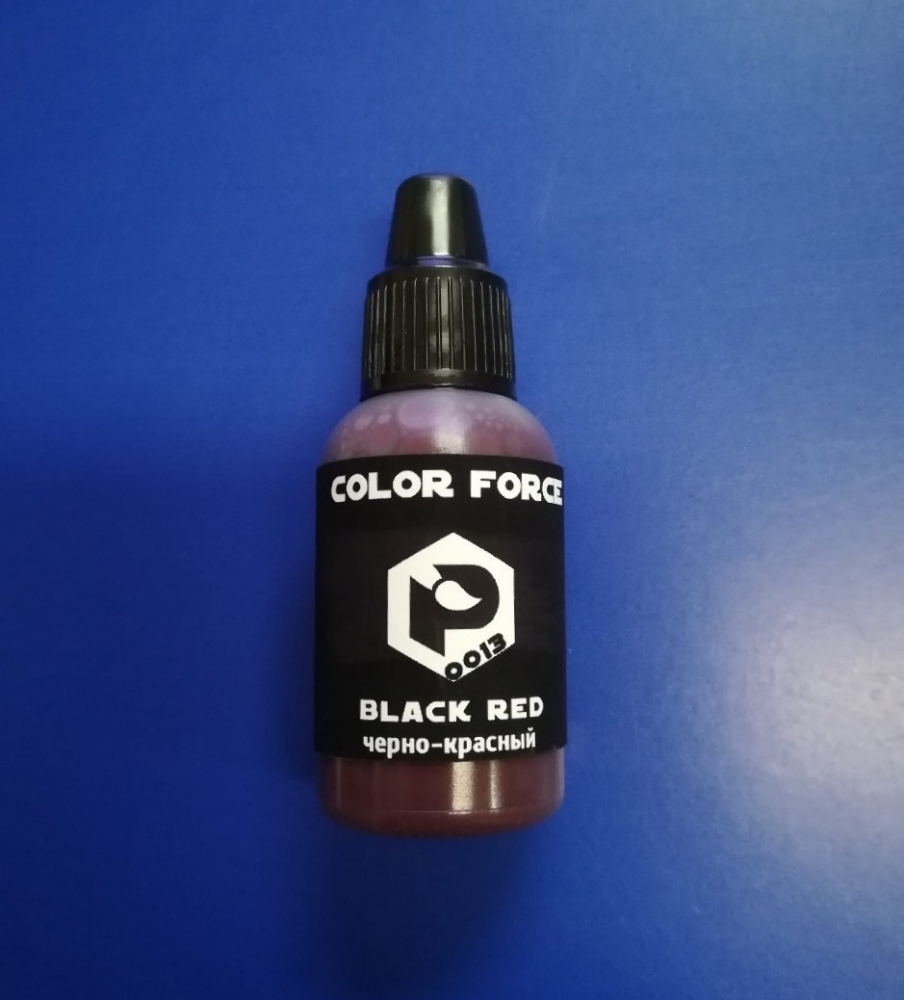 Краска для аэрографии Черно-красный (black red) - арт.0013