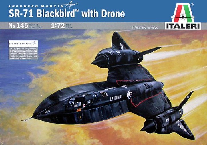1:72 Сборная модель Самолёт SR-71 Blackbird - 0145