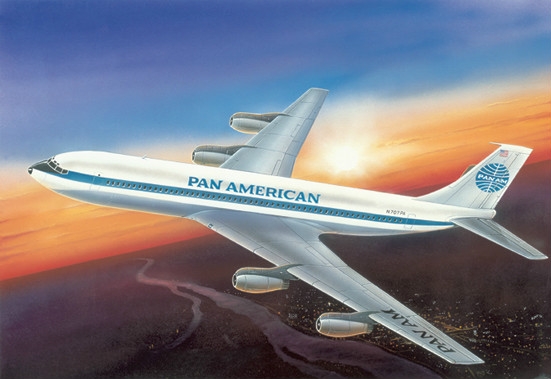 1:144 Сборная модель Лайнер Боинг 707-121 - 14401