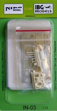 1:72 Сборная модель Набор дополнений для Chevrolet  C15A No.13 Cab Watertank - IN-03