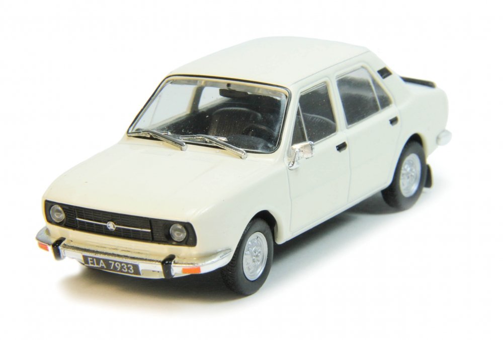1:43 SKODA 105 (1976-1989), Автолегенды СССР 195, бежевый - AL195
