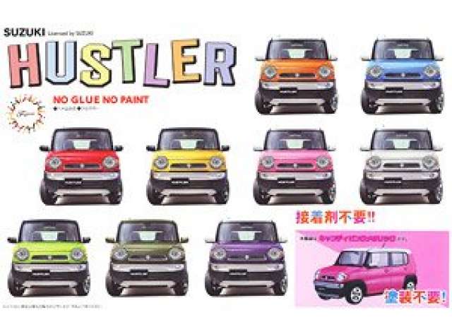 1:24 Сборная модель Suzuki Hustler, candy pink metallic - 066158