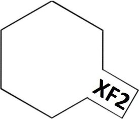 Краска акриловая матовая XF-2 Flat White / Белый матовый, 10мл. - 81702