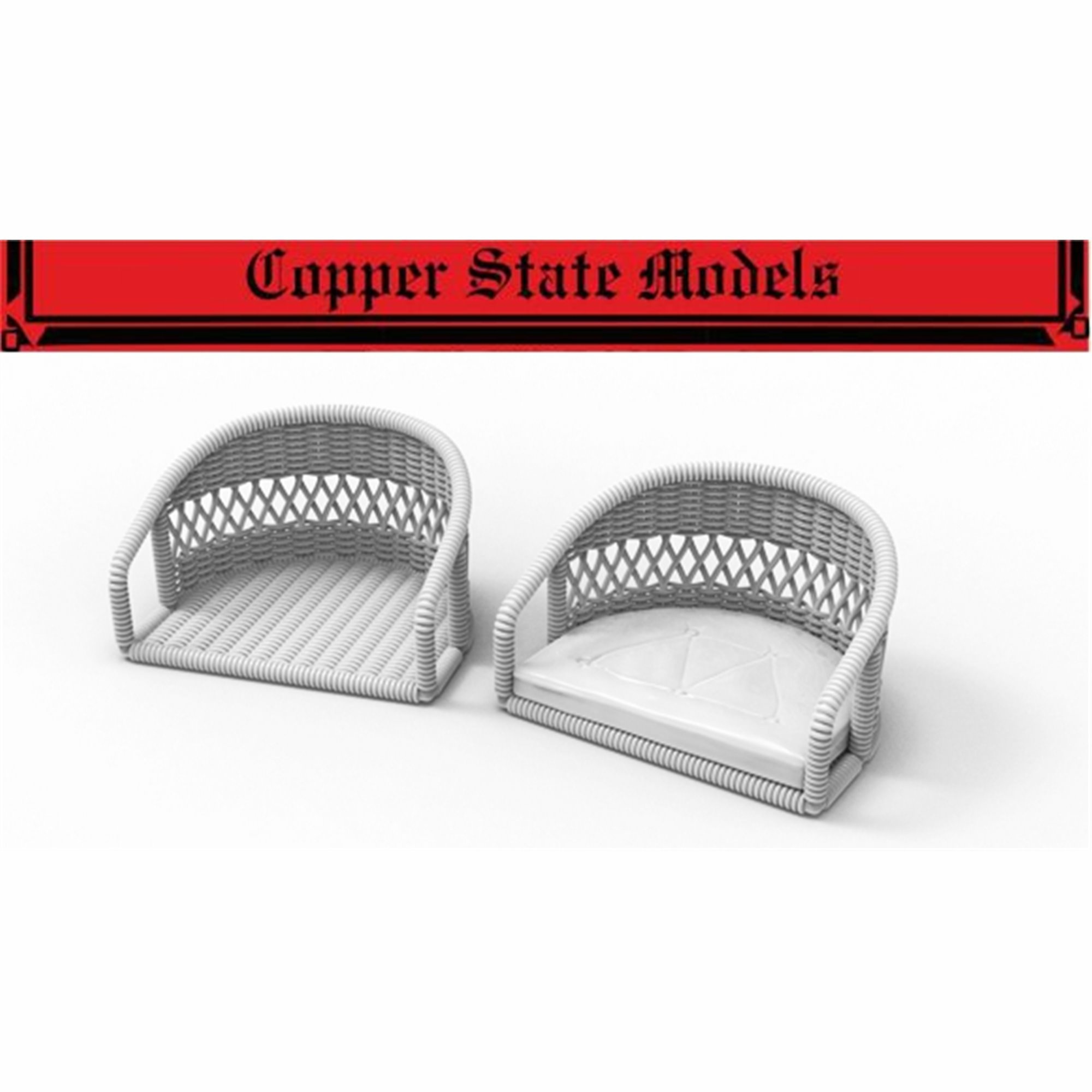 1:32 Плетеное сиденье с подушкой - A32-011