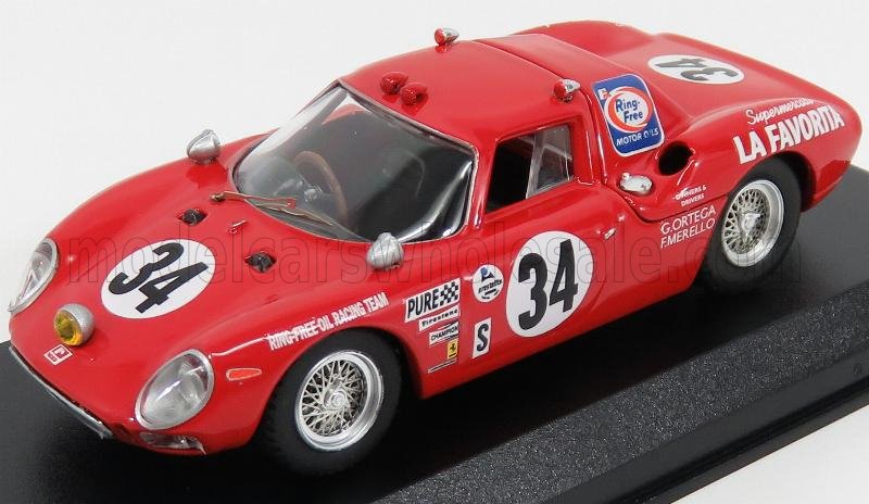 1:43 FERRARI 250lm N34 Winner Class 24h Daytona (1968) Gunn - Ortega - Merello, Red - 9668