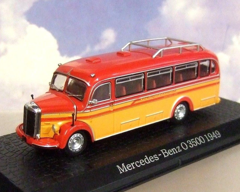 1:72 автобус MERCEDES-BENZ O3500 1949 Red/Orange - 7163136