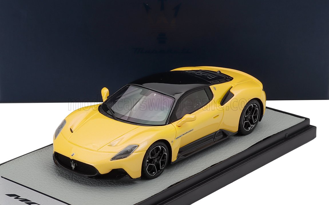 1:43 MASERATI Mc20 Gloss Black Roof (2020), Giallo Genio - Yellow Black - BBRC251DMAS