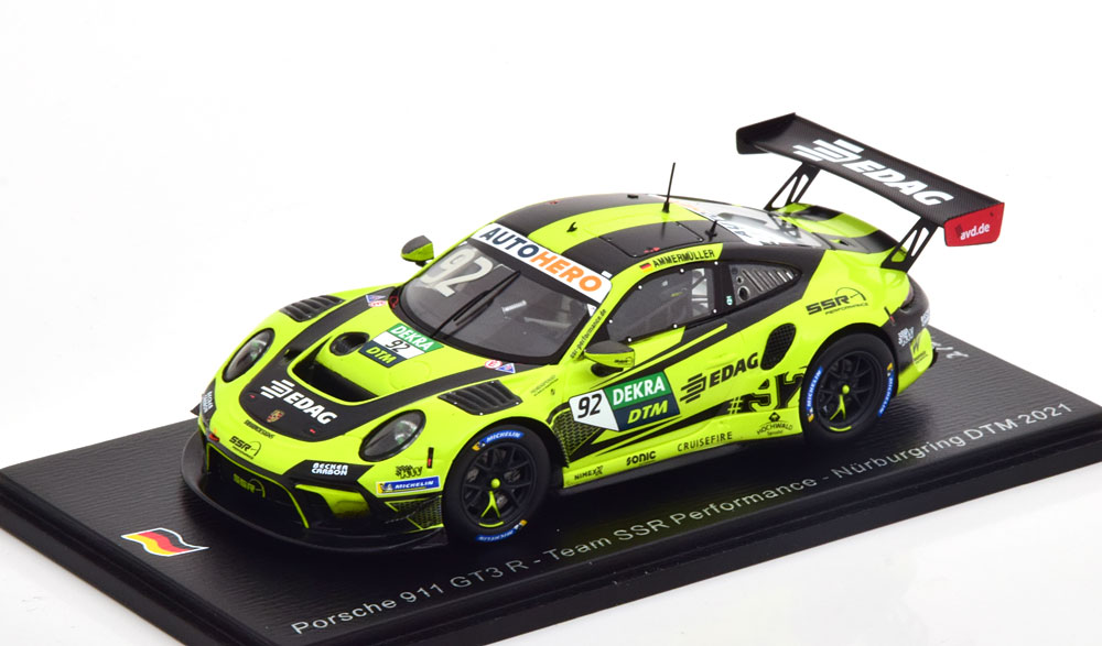 1:43 PORSCHE 911 GT3 R №92 Team SSR Performance Nurburgring DTM Michael Ammermuller (2021) - SG806