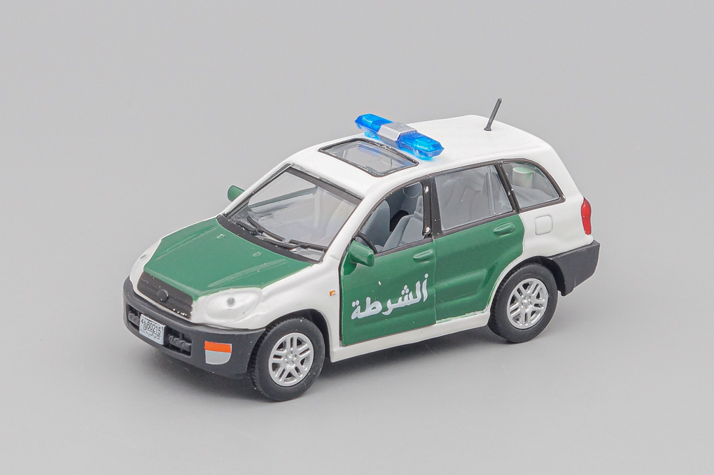 1:43 TOYOTA RAV4 Police of Dubai United Arab Emirates, green / white - PM001