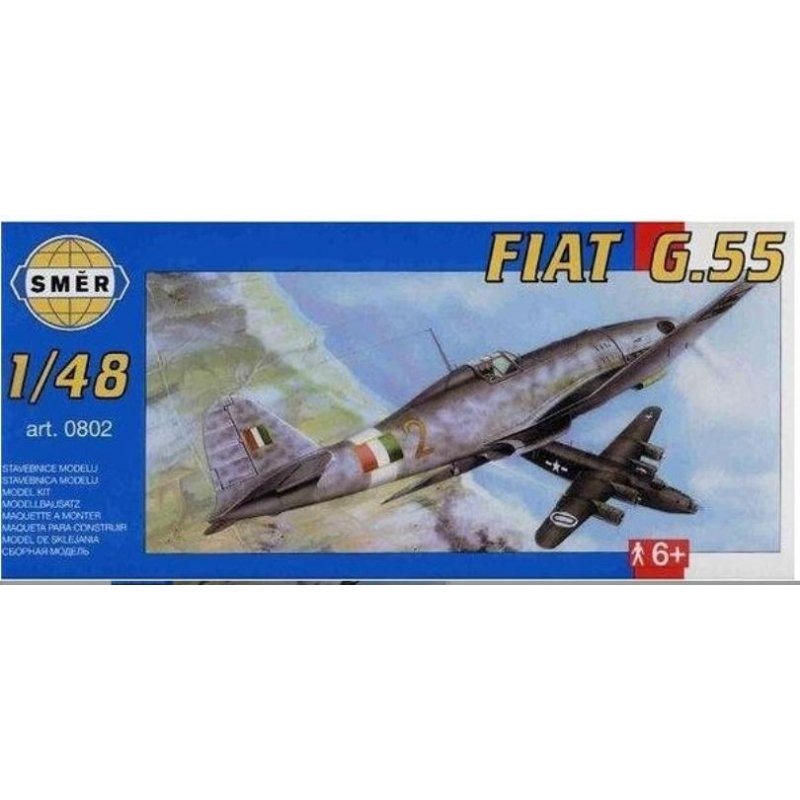 1:48 Сборная модель Самолёт  Fiat G. 55 - 0802