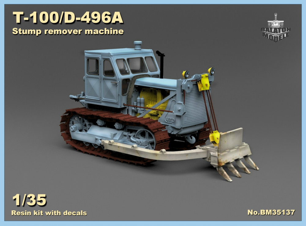 1:35 Сборная модель Т-100/Д-496А Машина для удаления пней - BM35137