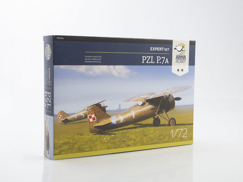1:72 Сборная модель PZL P.7a Expert Set - AH70006