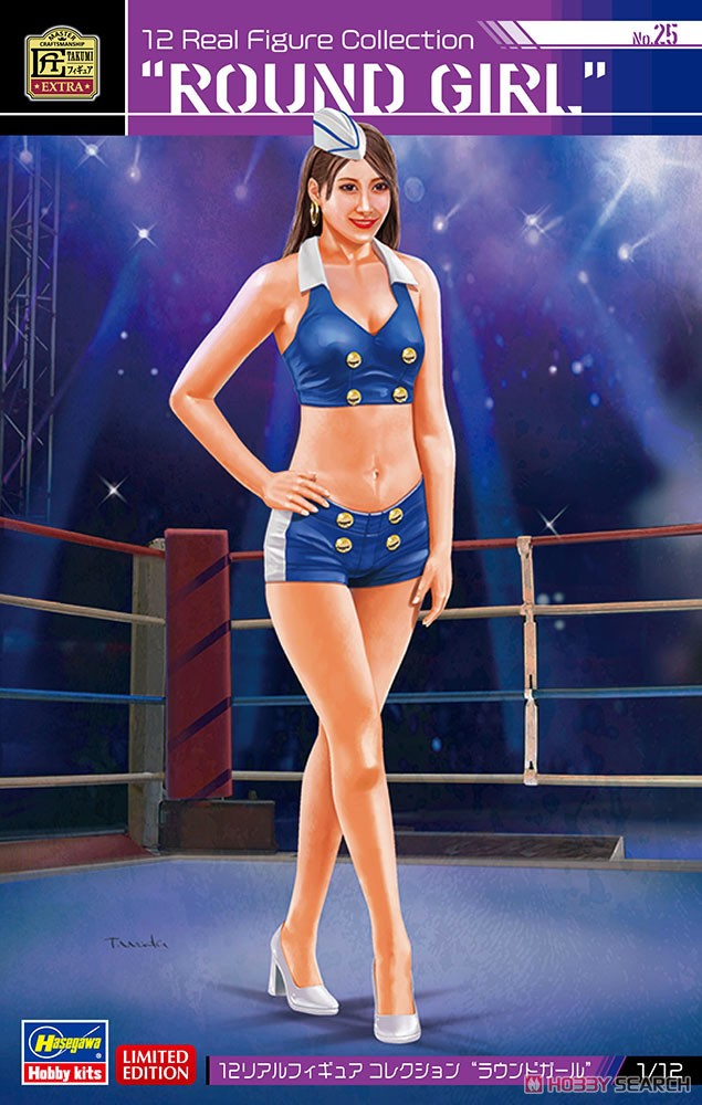 1:12 Сборная модель Фигурка девушки, Real Figure Collection No.25 “ROUND GIRL” - 52345
