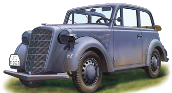 1:35 Сборная модель Автомобиль German Light Staff Car 'Stabswagen' Model1937(Cabriolet) - CB35047