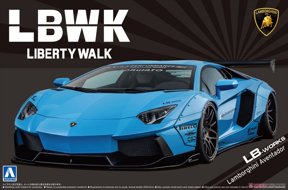 1:24 Сборная модель LAMBORGHINI Aventador LB-Works Ver.1 - 05989