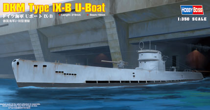 1:350 Сборная модель Немецкая ДПЛ U-boat Type IX B - 83507