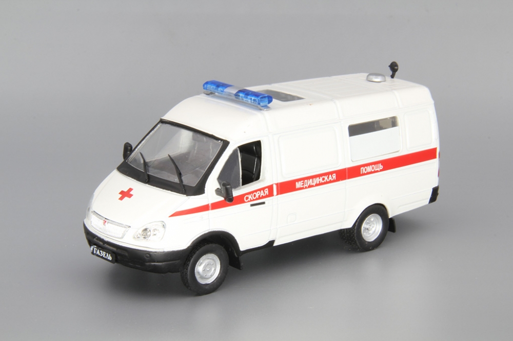 1:43 Горький 32214 АСМП, Автомобиль на службе, белый - ANS011