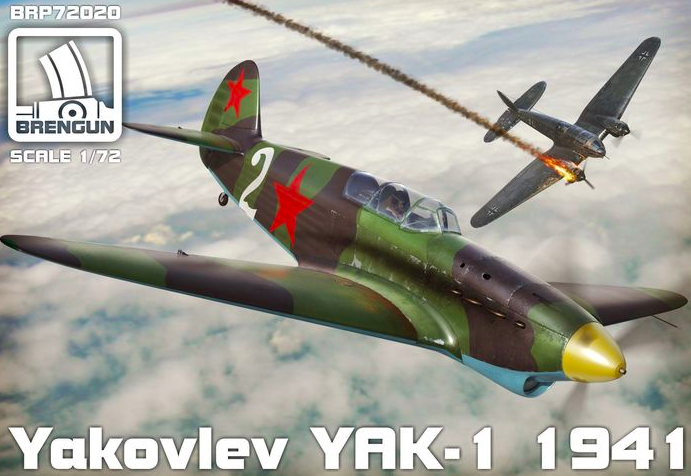 1:72 Сборная модель Yakovlev Yak-1 1941 - 72020-X1