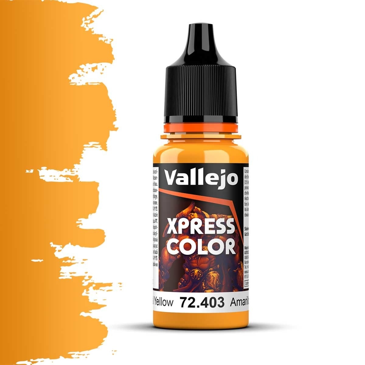 Краска акриловая Xpress Color Имперский жёлтый / Imperial Yellow, 18 мл - 72403
