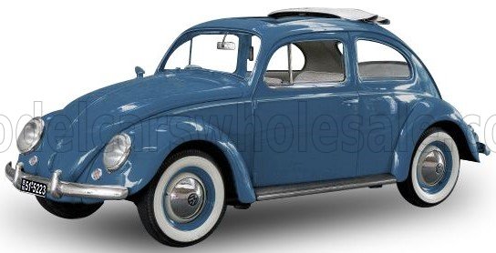 1:12 VOLKSWAGEN Beetle Saloon with open roof (1958), fjord blue - 05223