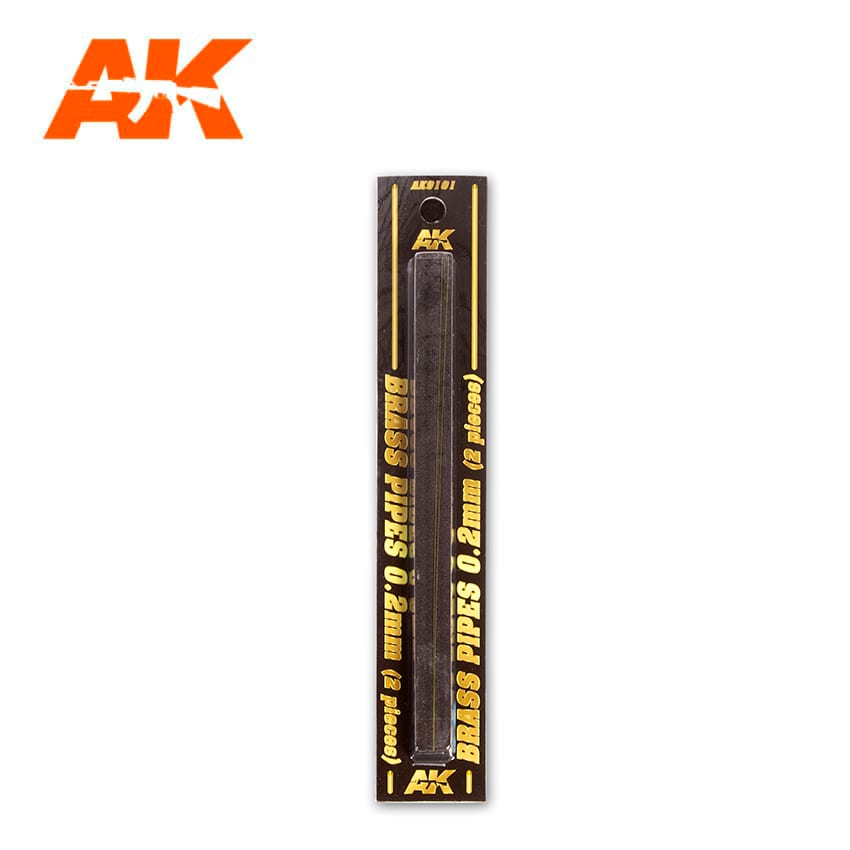 BRASS PIPES 0,2mm, 2 units - AK9101