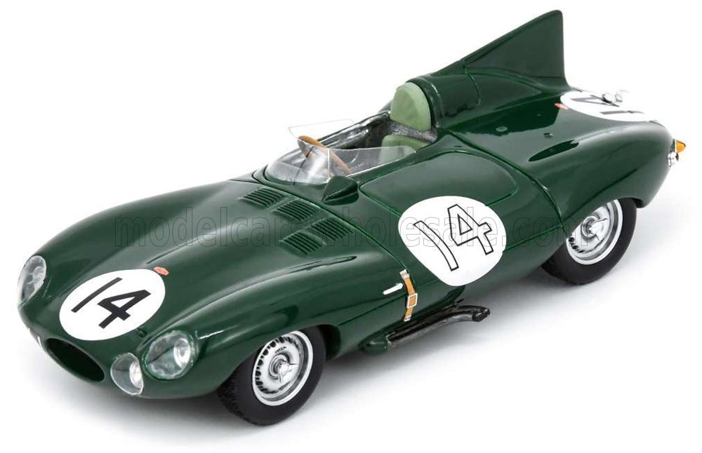 1:43 JAGUAR D-type 3.4l S6 Spider Team Jaguar Cars Ltd №14 2nd 24h Le Mans (1954) Duncan Hamilton - Tony Rolt, Green - S2925