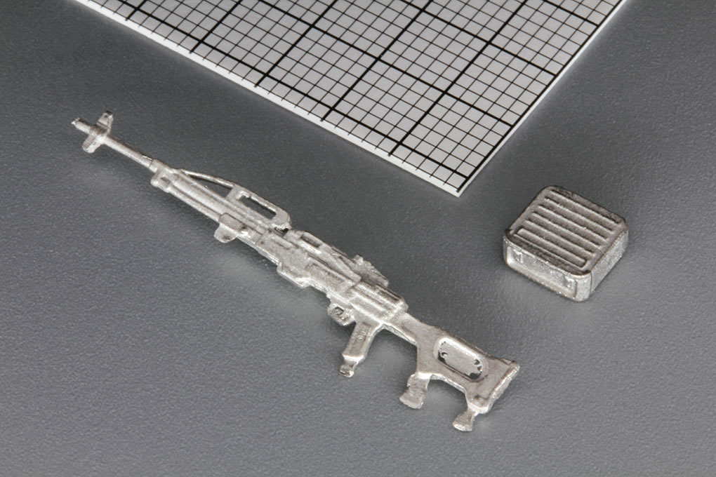 1:43 Сборная модель Пулемет Печенег 7,62 мм. на стойке - M0101