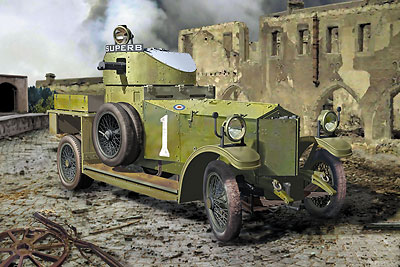 1:35 Сборная модель Британский бронеавтомобиль (Pattern 1914) - 803