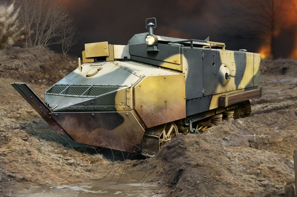 1:35 Сборная модель Танк Schneider CA - Armored - 83862