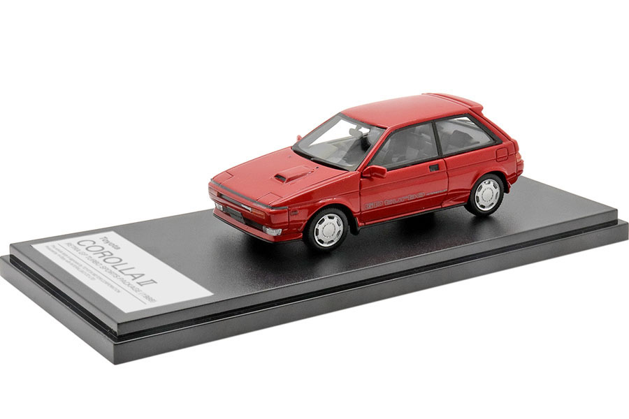 1:43 TOYOTA Corolla II Retra GP Turbo Sports Package (1986), Red - HS336RE