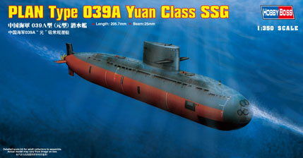 1:350 Сборная модель Подводная лодка PLAN Type 039A Yuan Class submarine - 83510