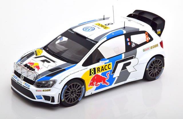1:18 VOLKSWAGEN Polo R WRC #8 Ogier/Ingrassia Rally Catalunya (с люстрой) Чемпион мира 2013 - 18RMC070A