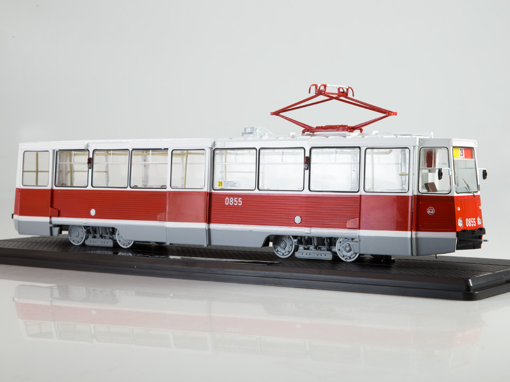 1:43 Трамвай КТМ-5М3 (71-605) Ленинград, маршрут 26 - SSM4040