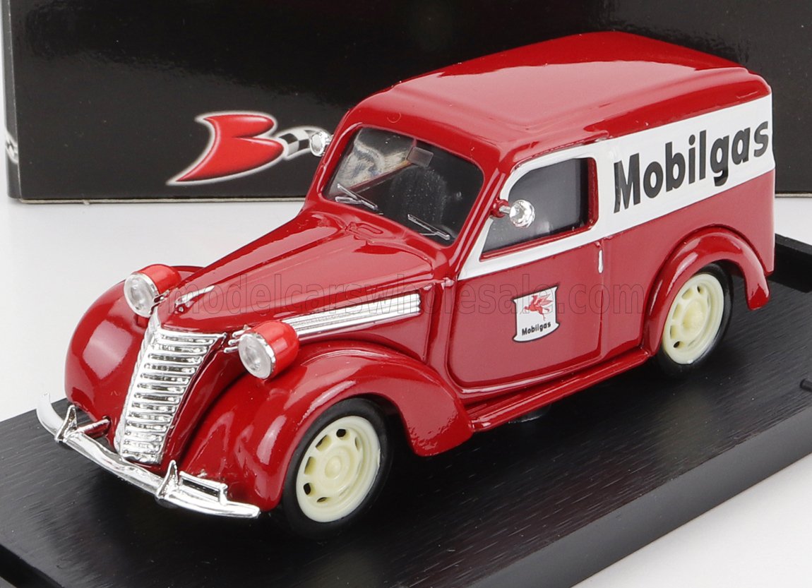 1:43 FIAT 1100 E Van Mobilgas (1956), Red White - R344