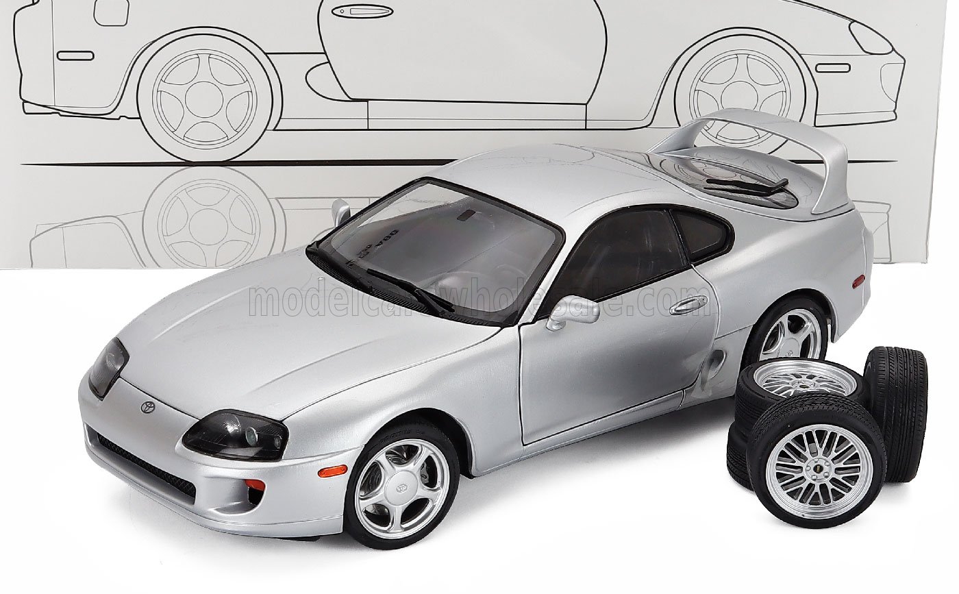 1:18 TOYOTA Supra (A80) LHD Coupe (2014), silver - WA001F