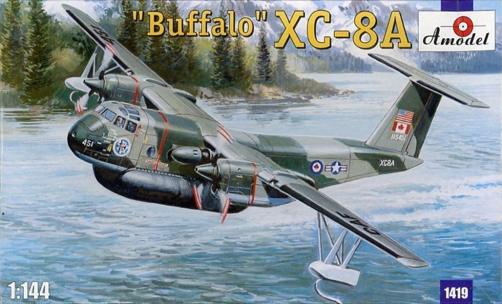 1:144 Сборная модель Канадский опытный самолет de Havilland Canada XC8A ACLS Buffalo - 1419