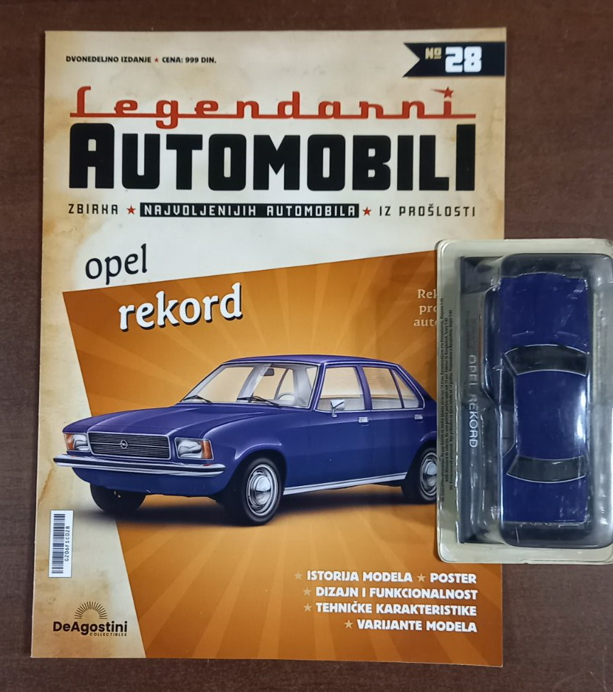 1:43 OPEL Rekord, Legendarni Automobili 28 - legAut028