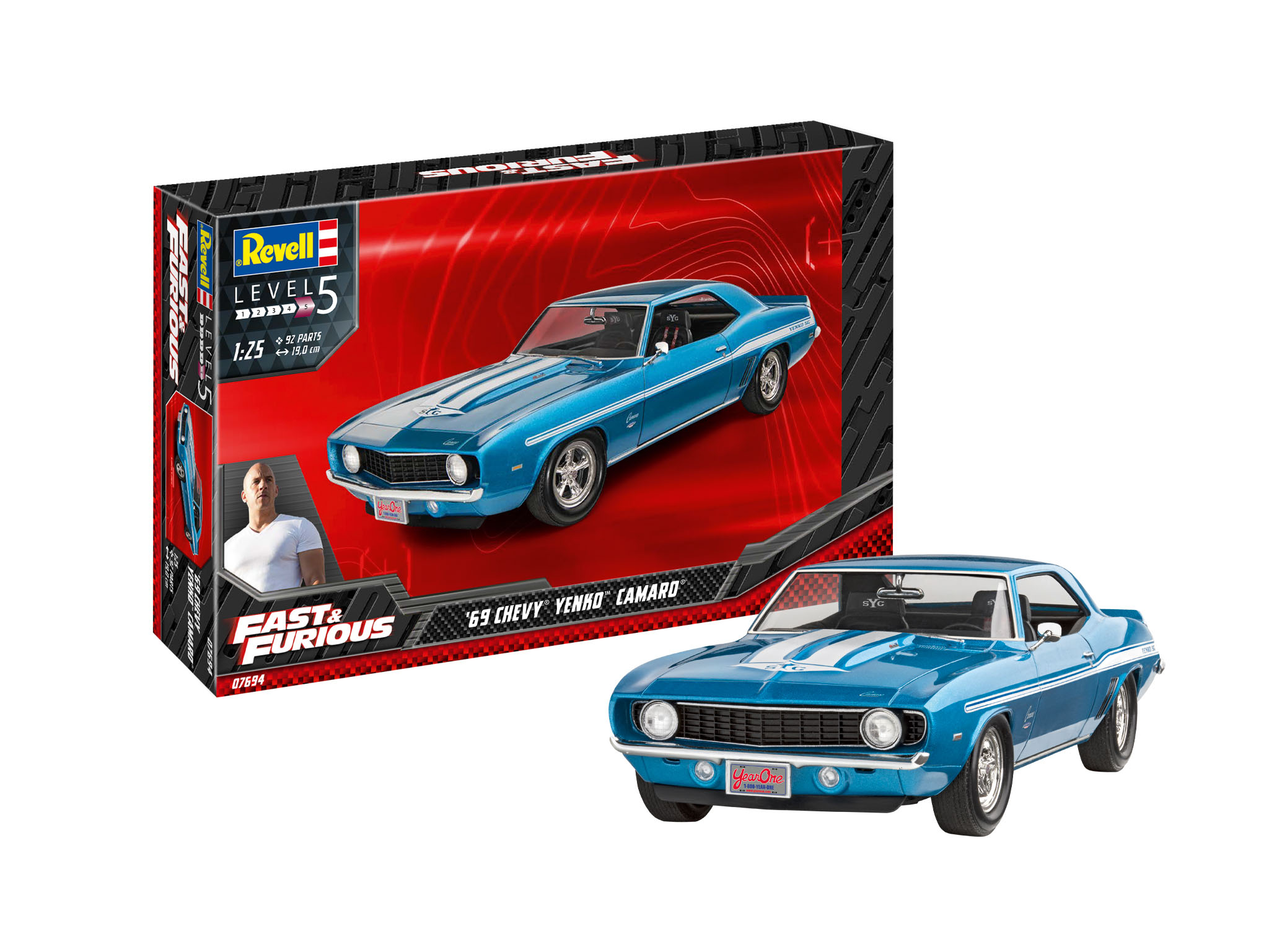 1:25 Сборная модель CHEVROLET Camaro Yenko Fast & Furious 1969 - 07694
