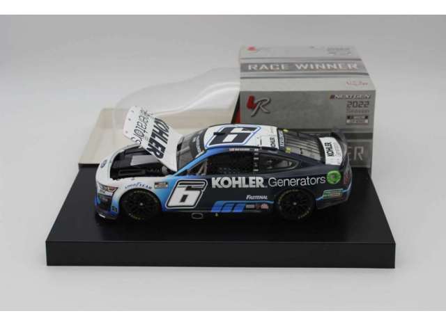 1:24 FORD Mustang #6 Brad Keselowski, Kohler Generators Daytona Duel Winner, blue/white 2022 - WX62223KOLBWBD